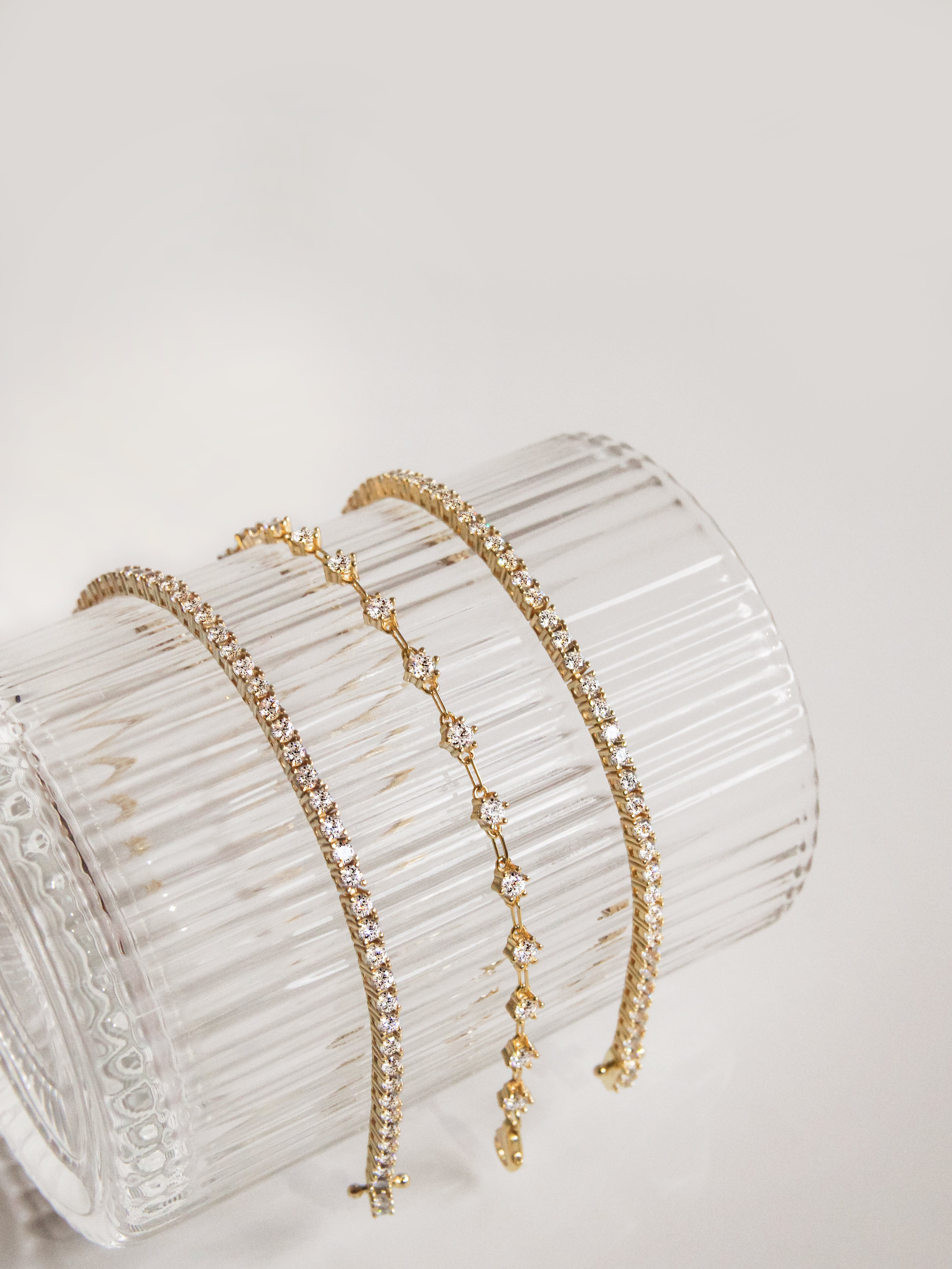 Tender Objects' Lawn Tennis Bracelet - A chic blend of timeless elegance inspired by lush greenery.