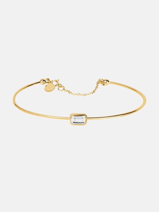 Tender Objects New Light Demi bracelet - Elegant design with emerald-cut stone. Elevate your style with modern sophistication.