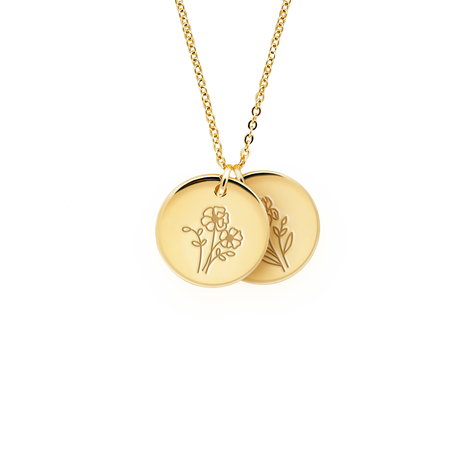Tender Objects Fleur Layered Disc Necklace