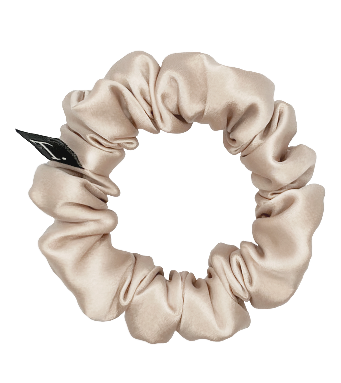 Tender Objects 20mm silk scrunchie in Whipped Champagne
