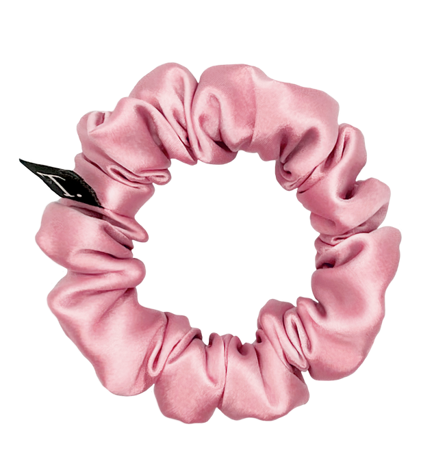 Tender Objects 20mm silk scrunchie in Dim Rose