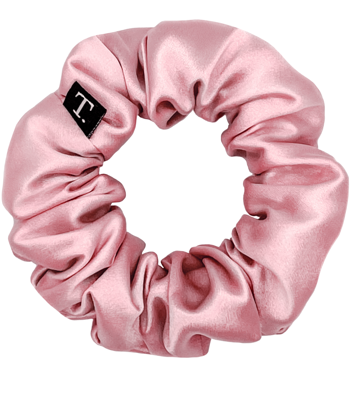 Tender Objects 35mm silk scrunchie in Dim Rose